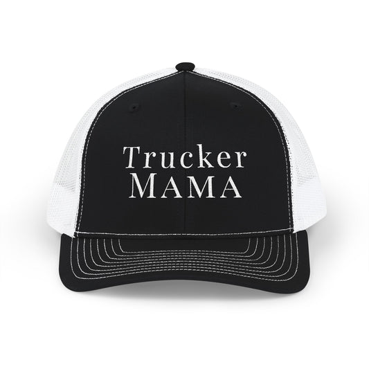 Black and white cap with 'Backyard Apparel' text on a white background