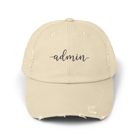 Beige cap with text 'Walking by Faith Tripping is Not Allowed' on a white background