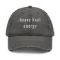 Gray cap with 'heavy haul energy' logo on a white background