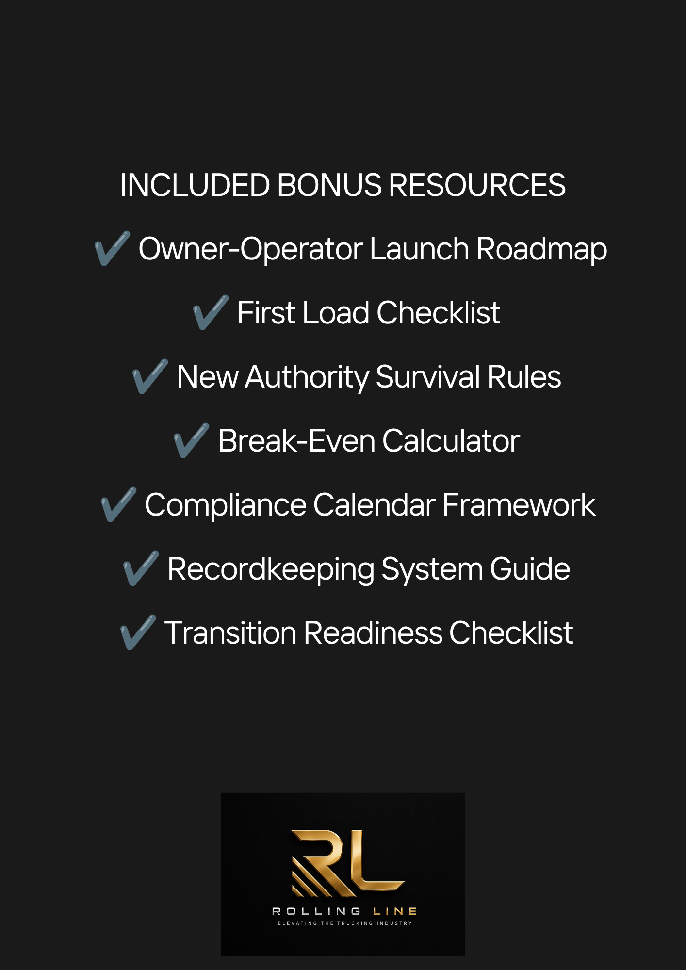 The Owner-Operator Launch System  - The Complete Independent Trucking Transition System