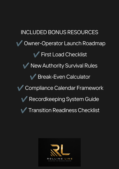 The Owner-Operator Launch System  - The Complete Independent Trucking Transition System