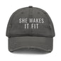 Compliance distressed vintage trucker hat for trucking office professionals — Rolling Line
