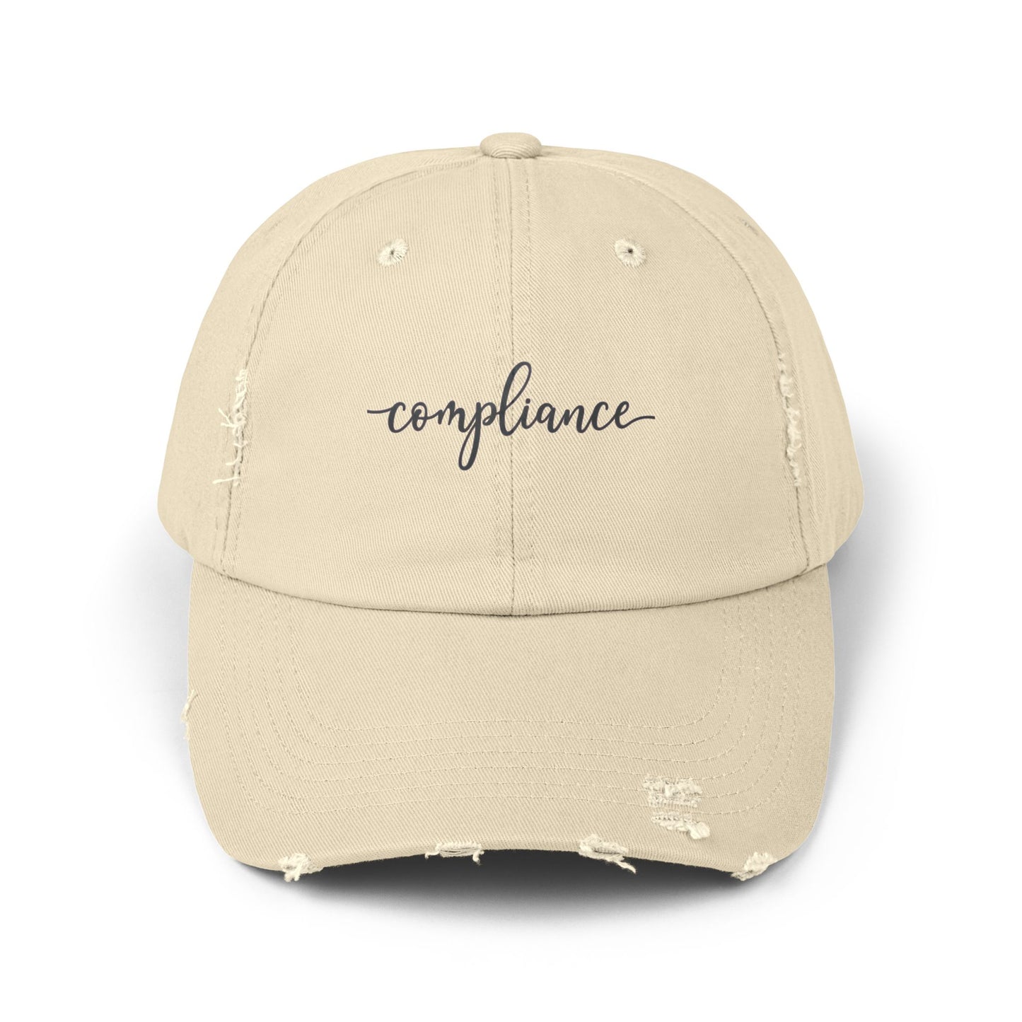 Compliance distressed vintage trucker hat for trucking office professionals — Rolling Line