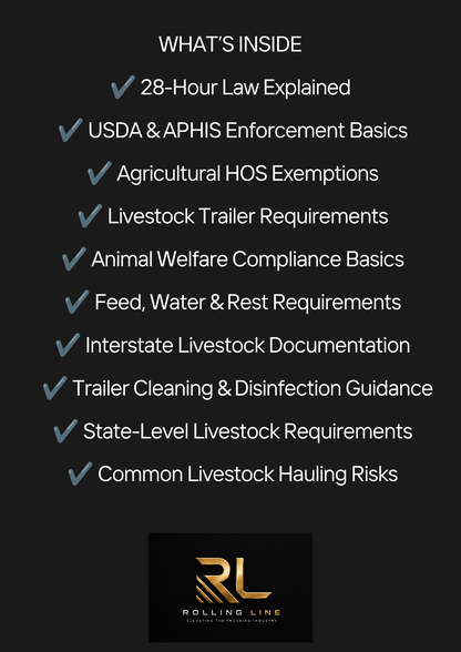Livestock Hauling Compliance Guide - 28-Hour Law, Ag Exemptions & FMCSA Rules