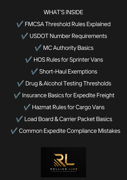 Sprinter Van Compliance Guide - Expedite Freight, FMCSA & DOT Rules