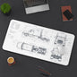 Semi truck blueprint desk pad for trucking office — Rolling Line