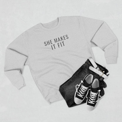 She Makes It Fit women in trucking sweatshirt for female CDL drivers — Rolling Line