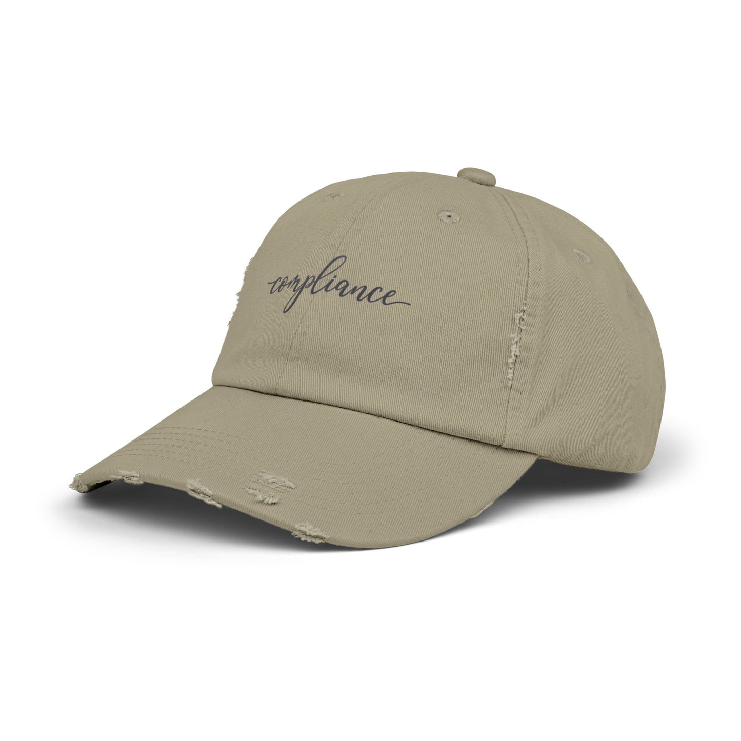 Compliance distressed vintage trucker hat for trucking office professionals — Rolling Line