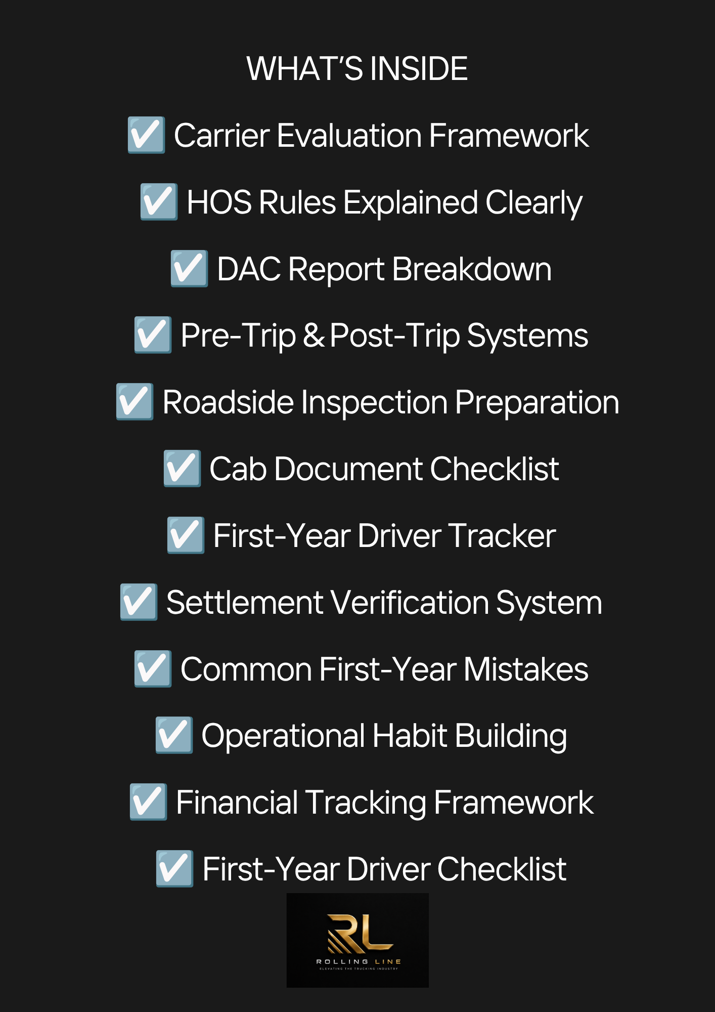 Your First Year as a Company Driver