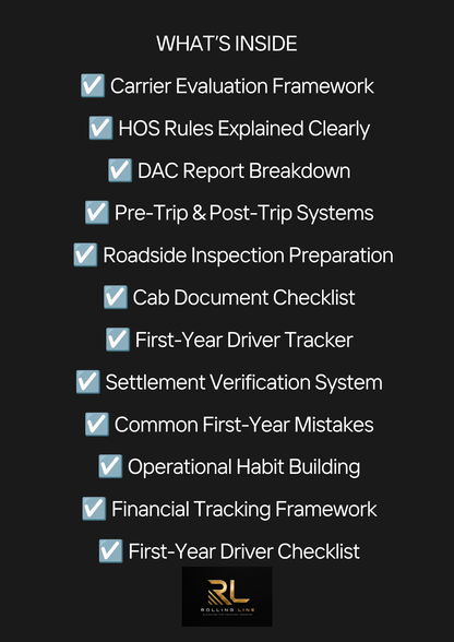 Your First Year as a Company Driver