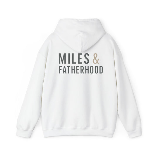 Miles and Fatherhood trucker dad hoodie sweatshirt — gift for truck driver fathers — Rolling Line