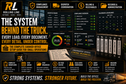 Advertisement for Rolling Line software with system features and benefits highlighted.