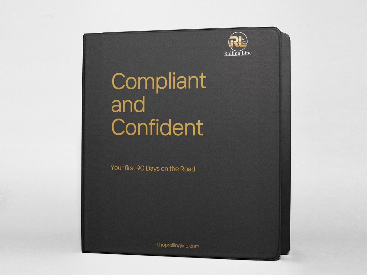Black book titled 'Compliant and Confident' with gold text on a white background