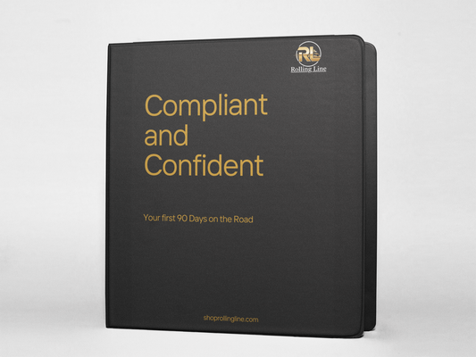Black book titled 'Compliant and Confident' with gold text on a white background