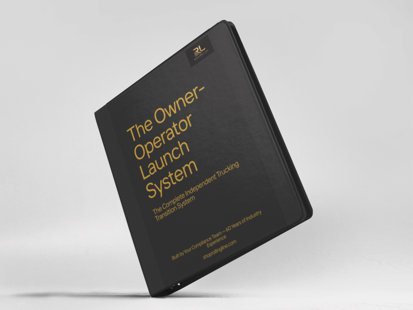 Black book titled 'The Owner Operator Launch System' on a white background