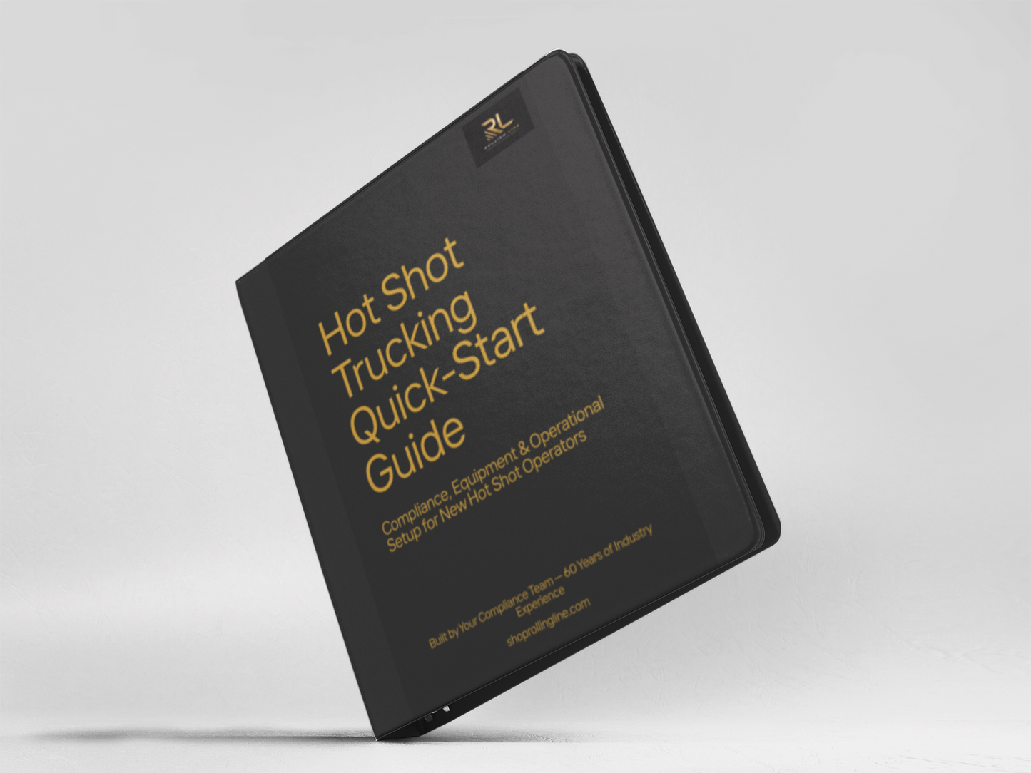 Black book titled 'Fleet Driver Qualification File Management System' on a white background